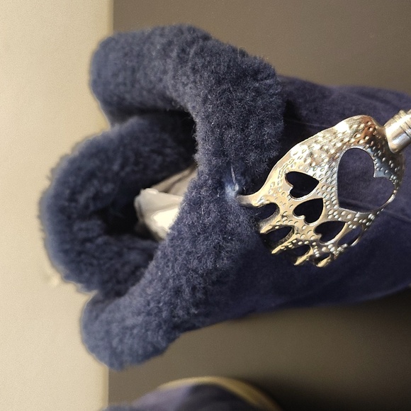 Loro Piana Open Walk Blue Suede Fur Chukka Ankle Boots size 35 (see size pics) main image 10